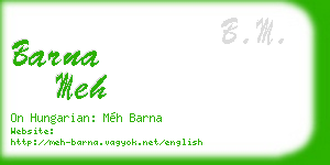 barna meh business card